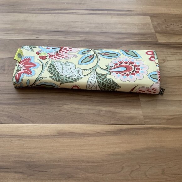 Amy Butler for Kalencom Clutch Purse w/ Chain Floral Yellow Organic Cotton - Picture 12 of 14